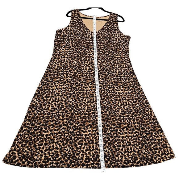 Kate Hill Woman Sleeveless Animal Print Dress 1X - Picture 6 of 8